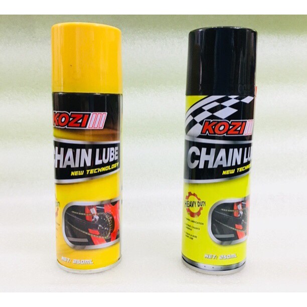 Combo Chai xịt sên KOZI III Chain Lube 250ML ( Mẫu mới ) &  Cây Chà Sên