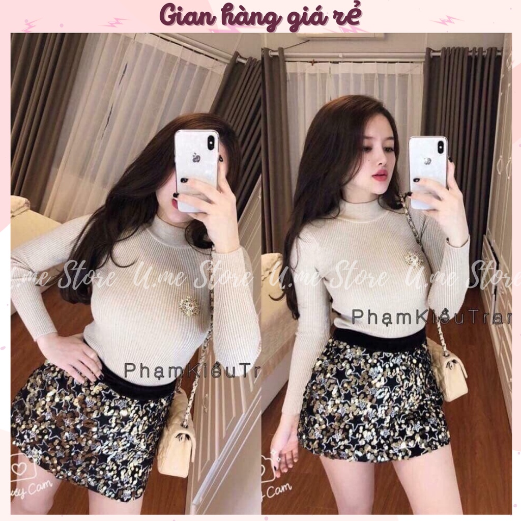 Áo len tăm body cao cổ 3cm dày dặn giữ nhiệt Áo len cổ cao nhiều màu cao cấp cho nữ | BigBuy360 - bigbuy360.vn