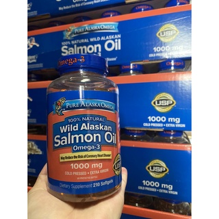 DATE T10.25 Viên Uống Pure Alaska Omega Wild Alaskan Salmon Oil Omega 3 Mỹ