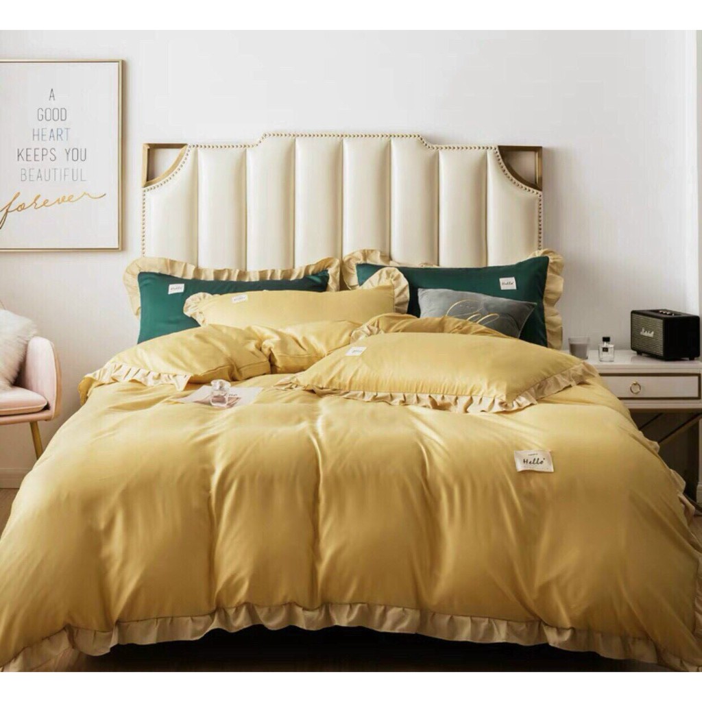 Bộ Chăn Ga Gối Cotton TC Emmibedding Store mẫu bèo