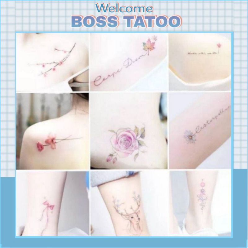 [SALE SHOCK] Hình xăm giá rẻ 1k. Xăm dán tạm thời - sticker BOSS Tatoo tại Cần Thơ