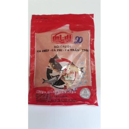 Mồi câu cá tổng hợp Cám câu cá D1, D2, D3 chuyên chép trôi chép tra rô phi