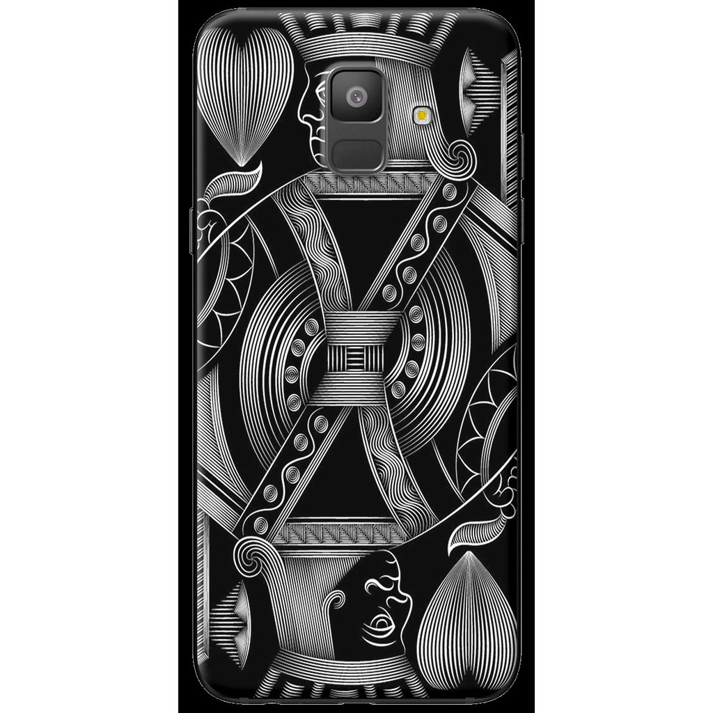 Ốp Lưng A6/ A6 Plus Bồi Trắng Đen