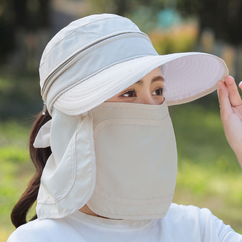 Nón Vành Chống Tia Cực Tím Che Phủ Toàn Bộ Khuôn Mặt Dành Cho Nữ