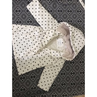 Áo phao Zara chấm bi bé gái