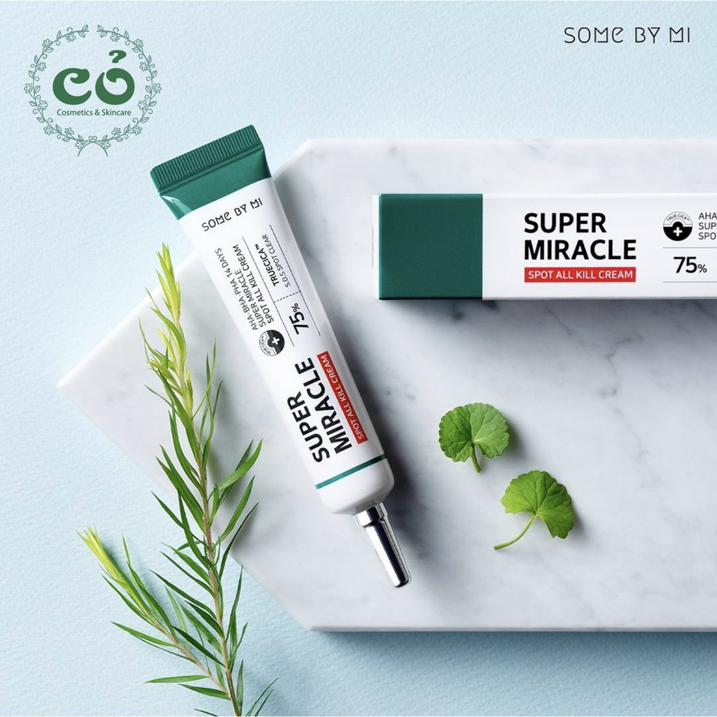 Kem Giảm Mụn Siêu Tốc &quot;14 Ngày&quot; Some By Mi Super Miracle Spot All Kill Cream 30ml