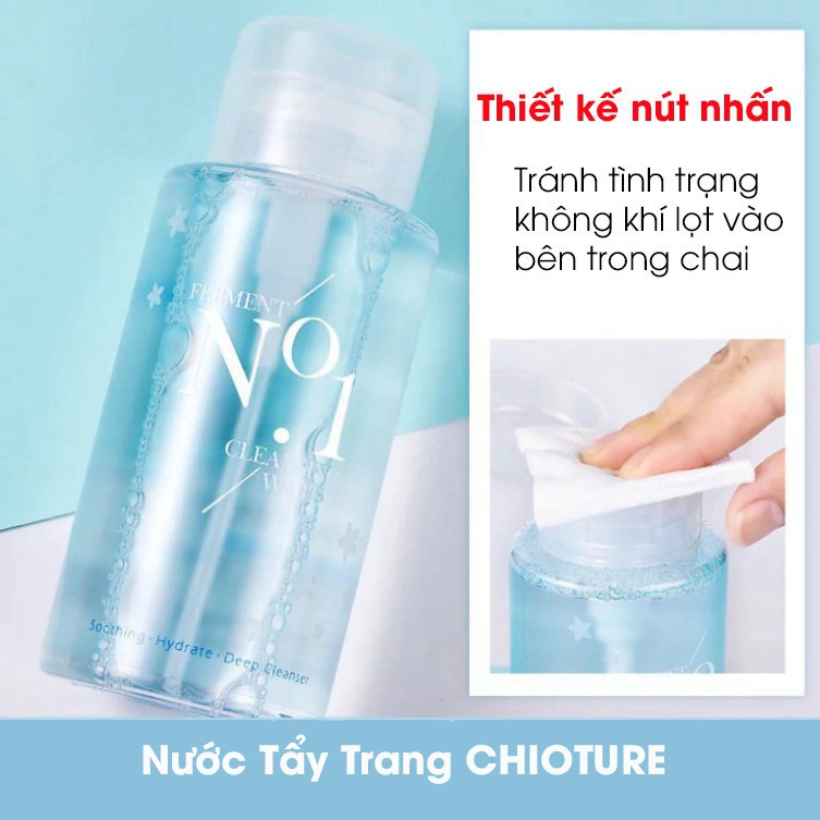 [Mã FMCGMALL -8% đơn 250K] Bộ đôi nước tẩy trang Chioture Ferment one cleansing water làm sạch sâu 500ml | WebRaoVat - webraovat.net.vn