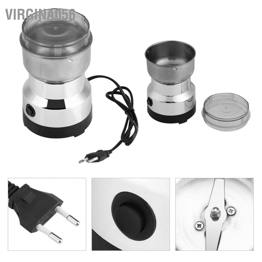 Virgina056 220V Electric Stainless Steel Grinding Coffee Bean Milling Machine Home Office HM-8300