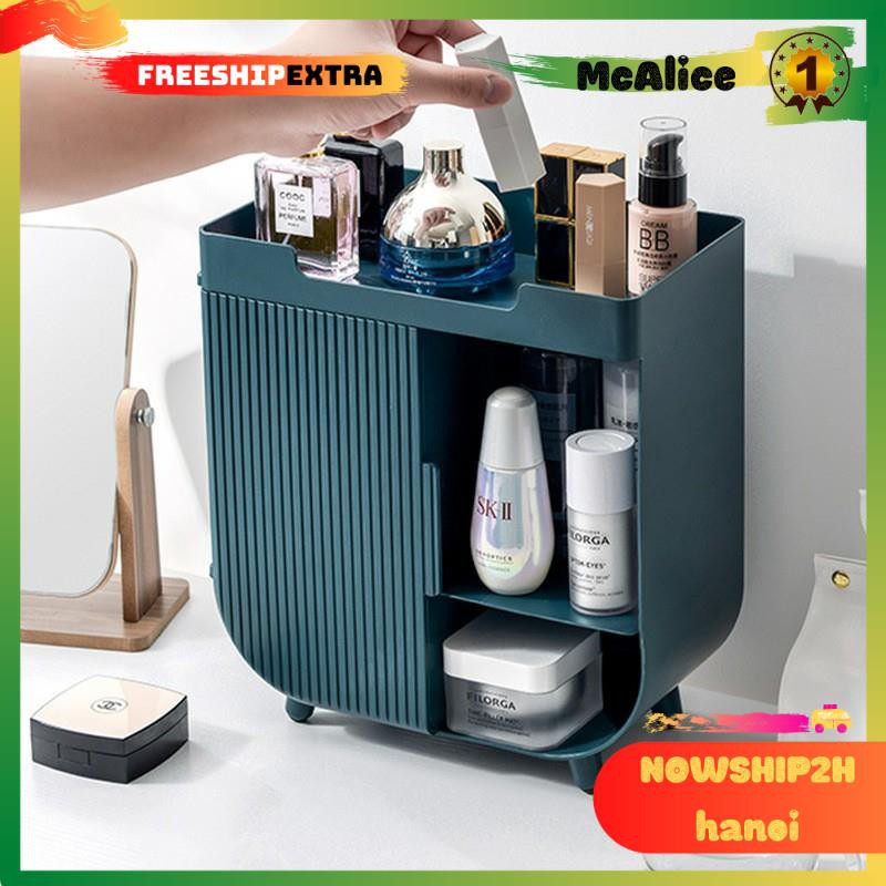 Kệ đựng đồ mỹ phẩm, tủ mỹ phẩm, gọn gàng, chống bụi