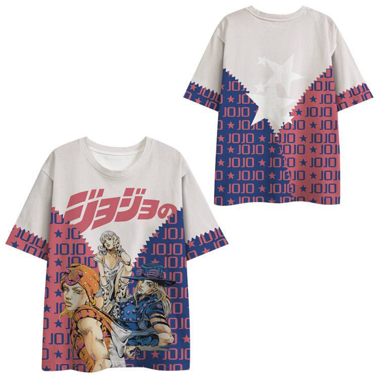 Áo Thun Tay Ngắn Dáng Rộng In Họa Tiết Hoạt Hình JOJO Bizarre Adventure 3D Độc Đáo Thời Trang Unisex