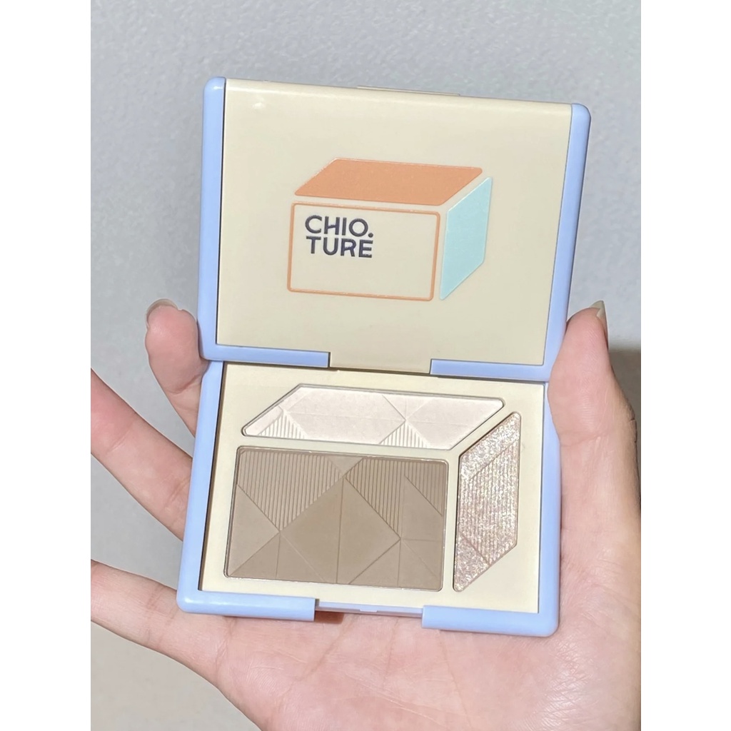 Chioture CHIOTURE CHIOTURE Bảng Phấn Bắt Sáng Cả Trong Một Không Phải Là Tay Nặng Không Bẩn Màu Lì Hig Cho Nữ