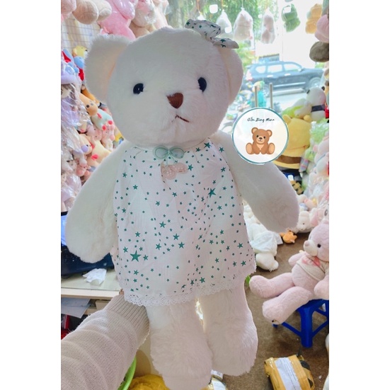 Gấu Bông Teddy Váy Yếm Sao Dễ Thương Cho Bé - Gấu Bông Mina