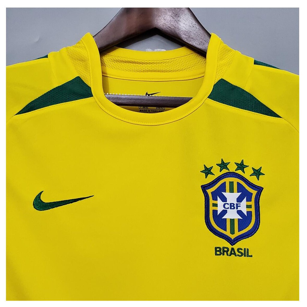 Áo Thun Đá Banh Brazil Size S-2xl 2002