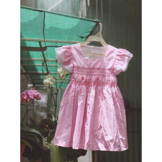 Đầm smock thêu tay