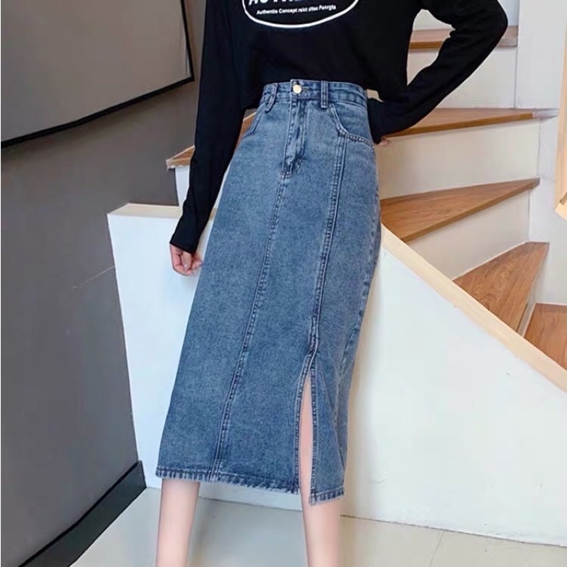 CHÂN VÁY DÀI XẺ CHẤT KAKI THÔ  (VIDEO + ẢNH THẬT) | BigBuy360 - bigbuy360.vn