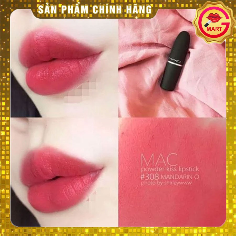 [ GIÁ SỈ ] Son Mac 308 Mandarin O - Màu hồng san hô - Matte lipstick