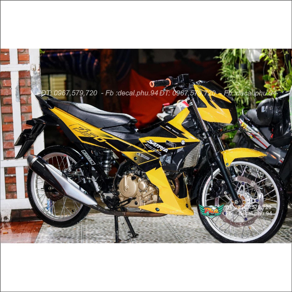 Tem Rời Satria vàng đen (J)