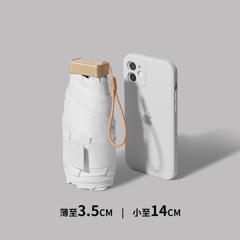 Dù Gấp Mini 14cm Siêu Nhẹ Chống Tia UV Bỏ Túi Tiện Dụng