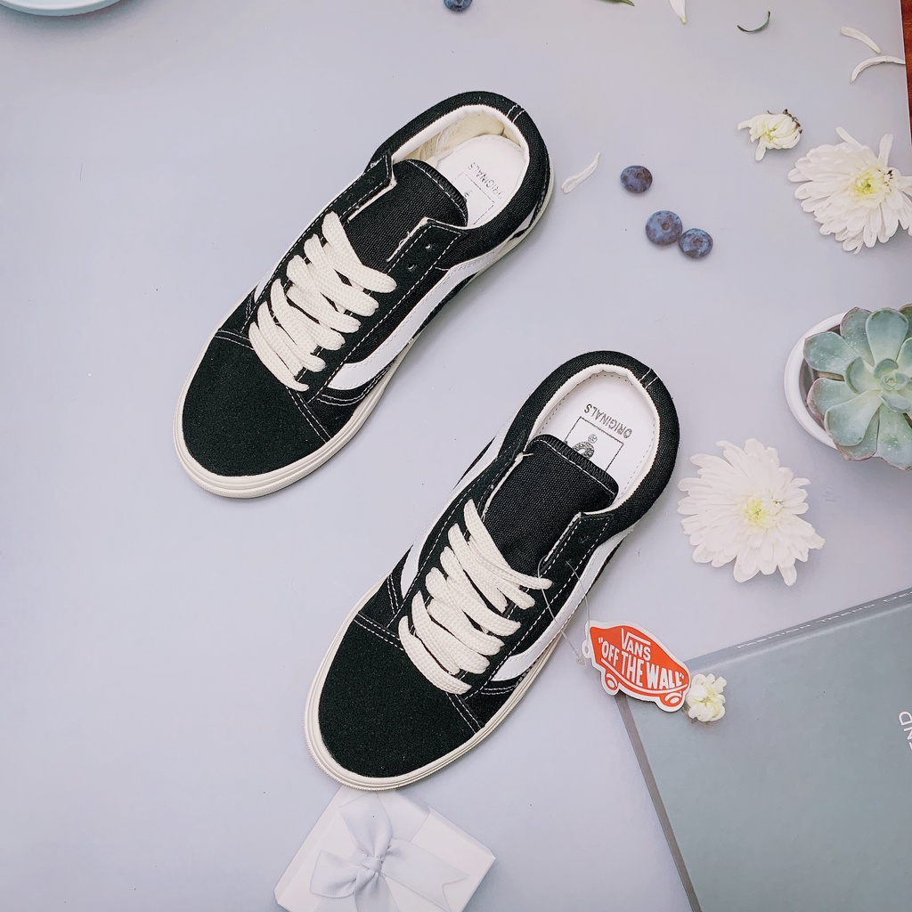 🔥Giày thể thao sneaker🔥van vault , Old Skool low đen mũi nỉ cao cấp full book | BigBuy360 - bigbuy360.vn