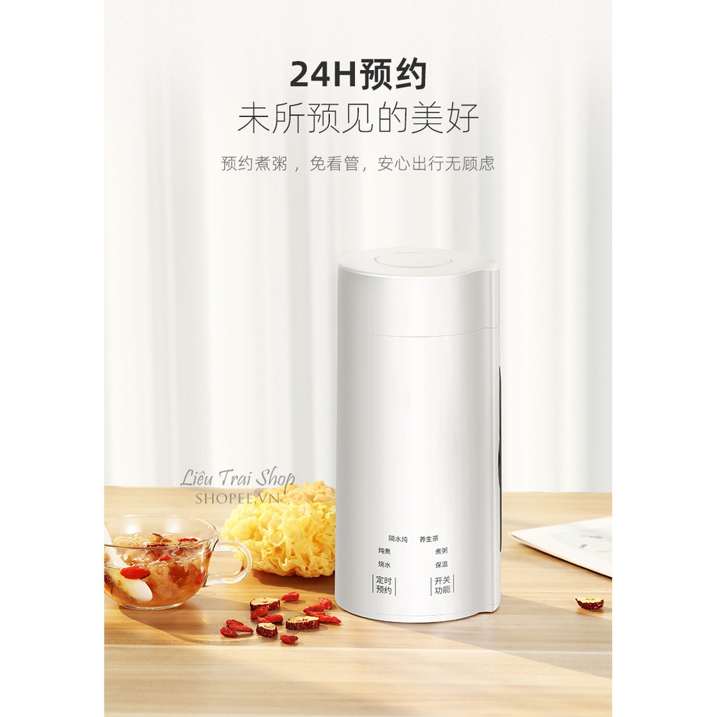 Nồi điện mini du lịch thông minh ấm điện siêu tốc mini nồi nấu mì tôm 600ml