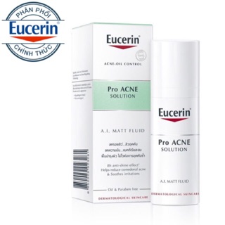 Kem giúp kiểm soát dầu, giảm mụn ProAcne solution mattifying fluid Eucerin 50ml