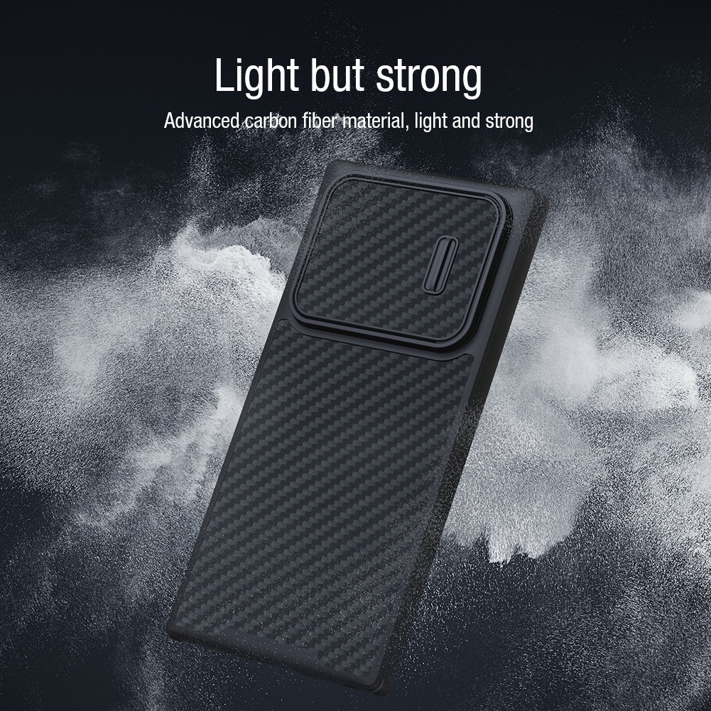 Ốp điện thoại Nillkin sợi tổng hợp siêu mỏng chống sốc bảo vệ cho Samsung Galaxy S22 Ultra 5G