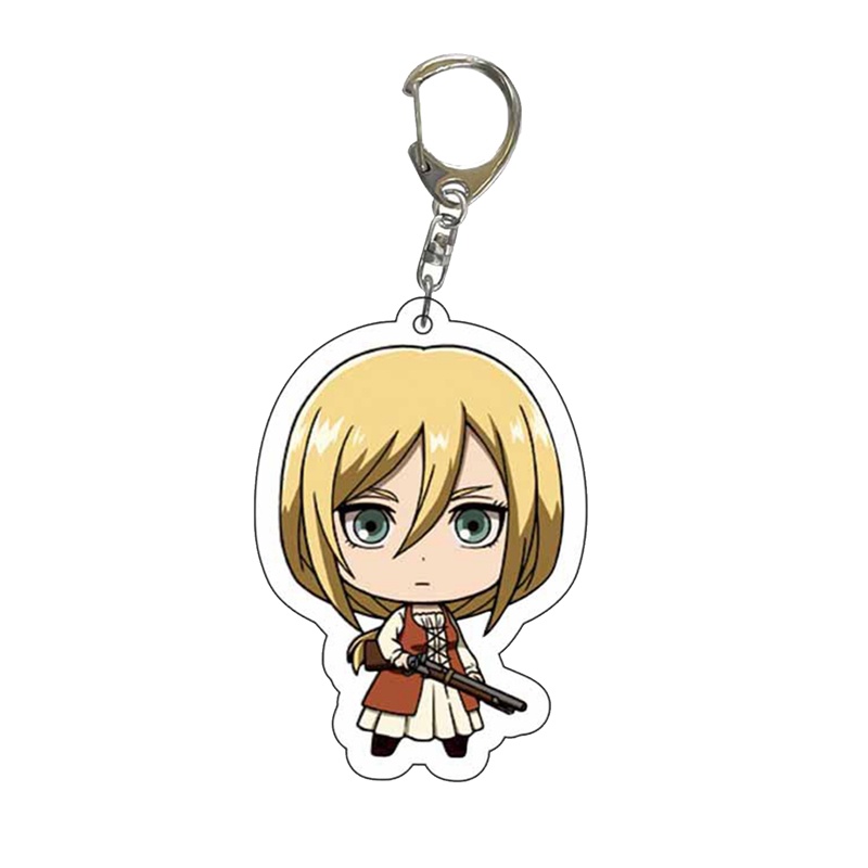 Tmdbyx Móc Khóa Bằng Acrylic Họa Tiết Hoạt Hình Attack on Titan
