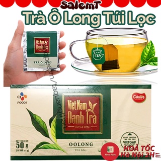 Trà Ô Long Túi Lọc Hộp 25 Túi Thương Hiệu Cầu Tre Việt Nam Vị Đậm Đà Thơm Lừng Mang Lại Nhiều Lợi Ích Cho Sức Khỏe