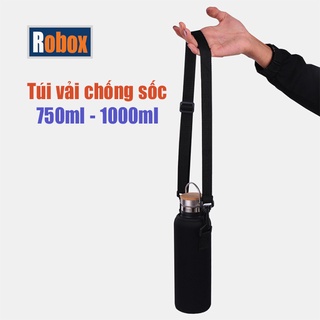 Túi đeo đựng bình nước 750ml - 1000ml chống va dập