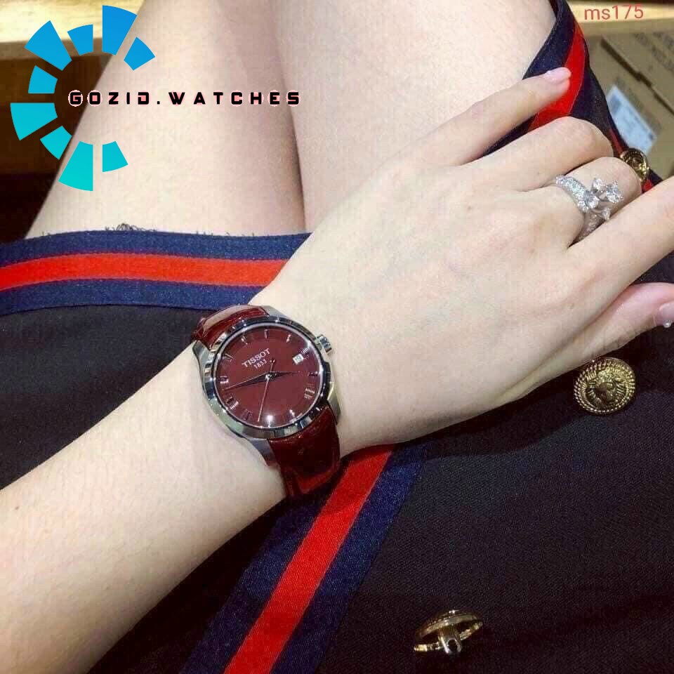 Đồng hồ nữ cao cấp Gozid Tisot 1853 dây da bóng , khóa bướm , sang trọng đẳng cấp-Gozid.watches | BigBuy360 - bigbuy360.vn