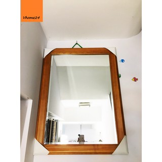GƯƠNG VỆ SINH KHUNG GỖ SỒI ĐỎ BL019