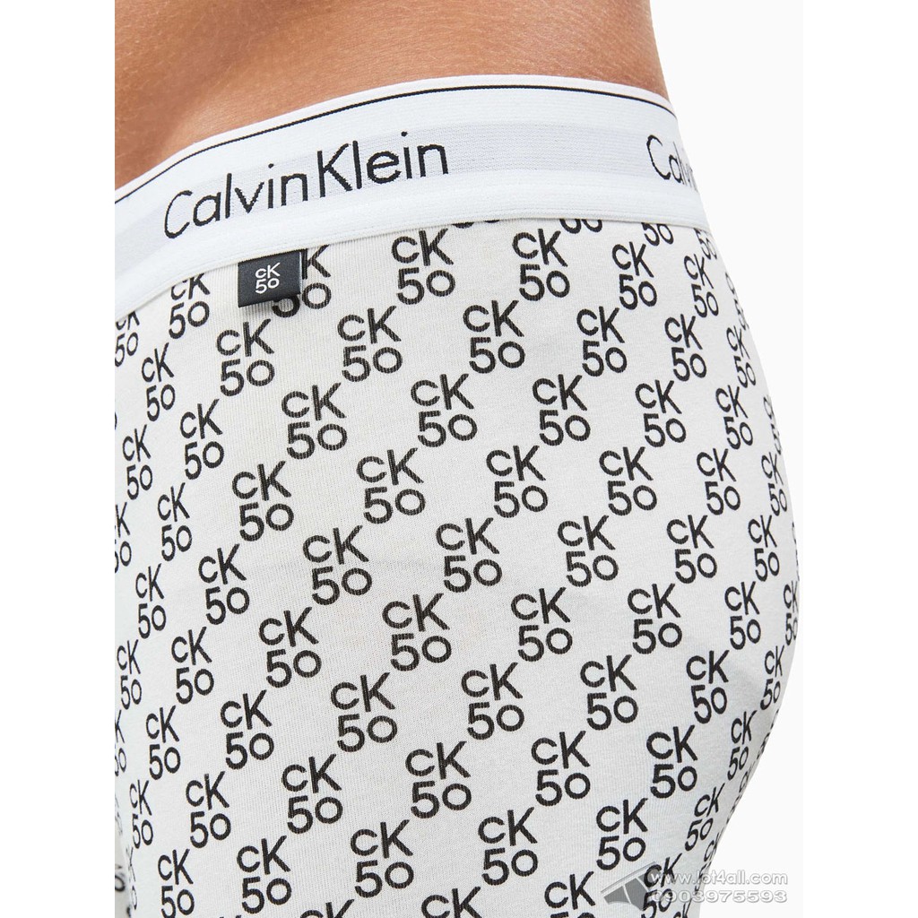 [CHÍNH HÃNG] Quần lót nam Calvin Klein NB2513 Modern Cotton Stretch CK50 Logo Trunk White