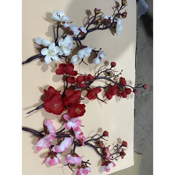 cành hoa đào nhựa trang trí