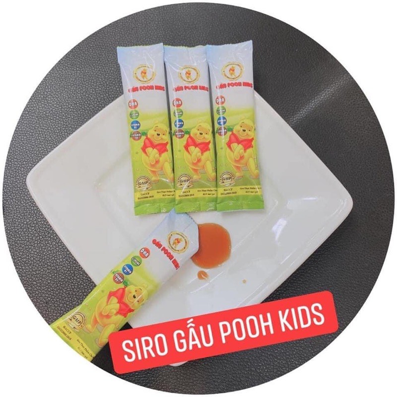 siro gấu pooh kids MUA 3 TẶNG 1( điều trị táo bón, ăn chậm hấp thu, sức đề kháng yếu )