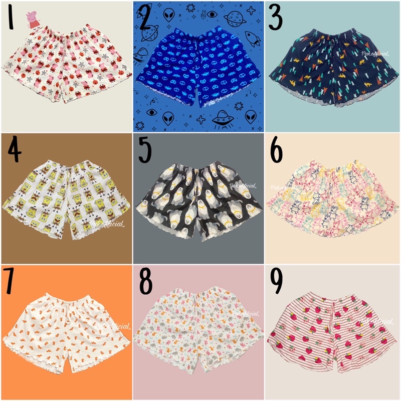 Quần cotton 😜 FREESHIP 💝 quần short nữ mặc ngủ, ở nhà cute, hình thú dễ thương - PAK.official shop