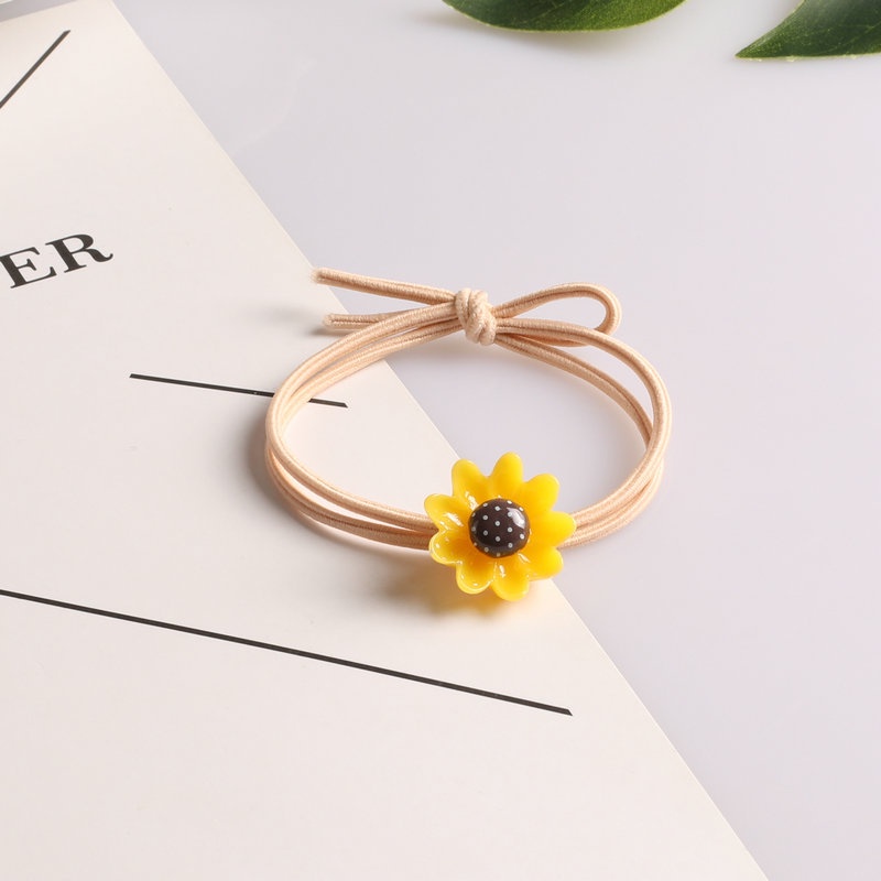 Dây Buộc Tóc Hoa Hướng Dương - Chun Buộc Tóc Cao Su Bền Đẹp Clovershop68