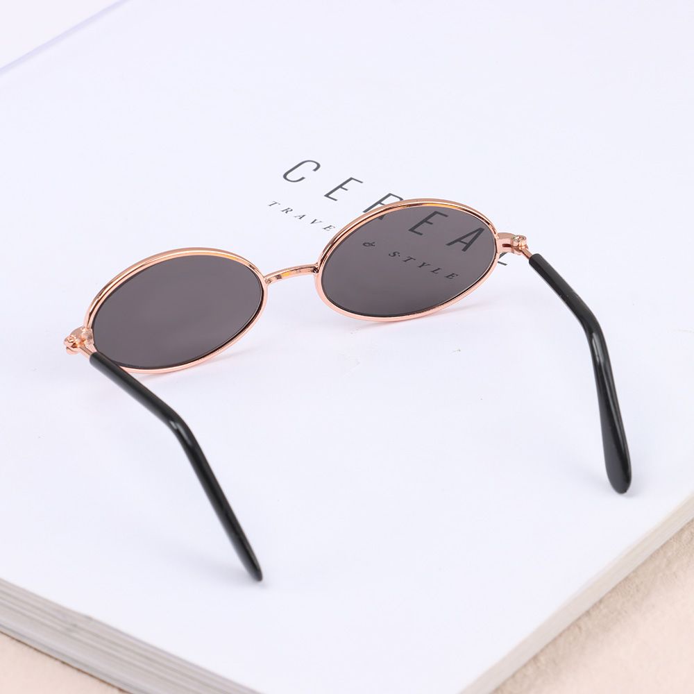 UPSTOP 9.5cm Metal Round Frame Glasses For Blythe Dolls Plush Doll Glasses Accessory