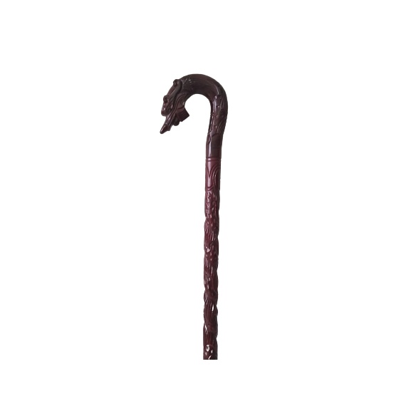 Cây Batoong Gỗ Đầu Rồng Cho Người Già Gỗ Tự Nhiên Kích Thước 90cm x 3,5cm