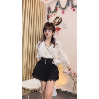Bigsize set bèo tay dài quần ren 55-95kg