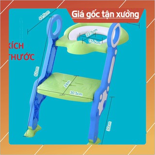 bô vệ sinh trẻ em, bệ thu nhỏ bồn cầu cho bé có bậc thang Elikids