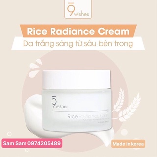 Kem Dưỡng Trắng Da 9wishes Rice Radiance Cream 50ML
