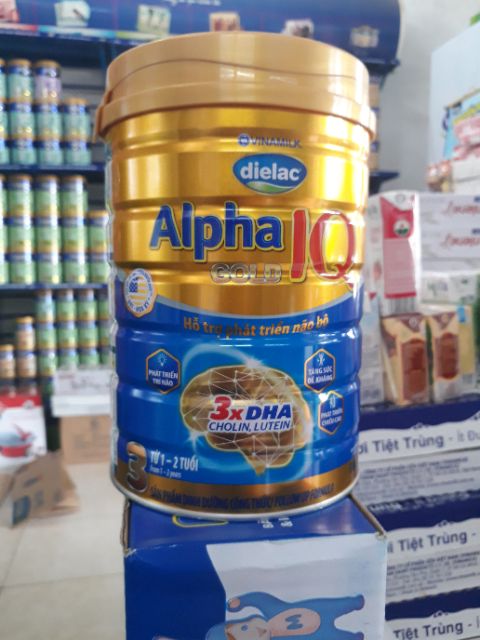 Sữa bột Alpha gold IQ 3 900g mẫu mới nhất