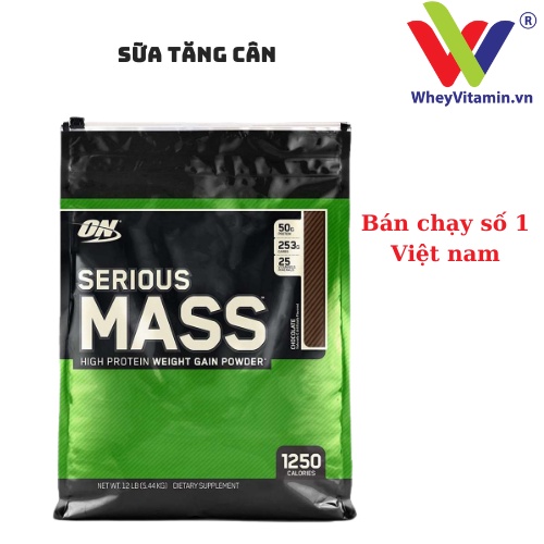 ON SERIOUS MASS 12LBS  - 5.44 Kg - Tăng cân, tăng cơ cho Gym, Yoga, Fitness, thể thao