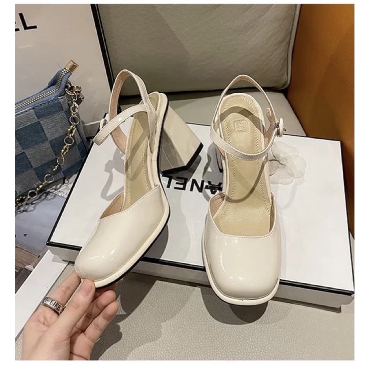 Order _ Giày cao gót nữ đế trụ siêu êm hàng QC cao cấp