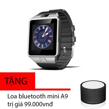 Đồng hồ thông minh Smartwatch DZ09 Bạc tặng kèm Loa mini màu sắc ngẫu nhiên