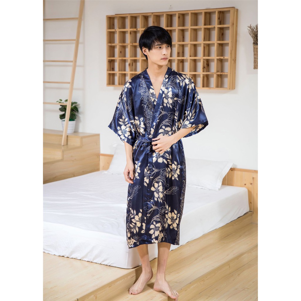 Áo choàng ngủ bằng lụa cho cặp đôi | BigBuy360 - bigbuy360.vn