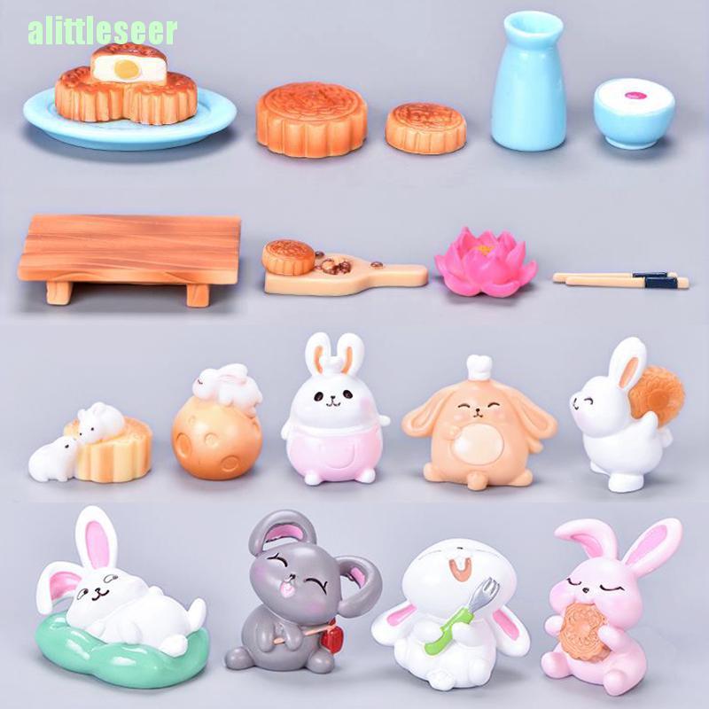 [REE] Tượng Thỏ Mini Trang Trí Vườn Mùa Thu