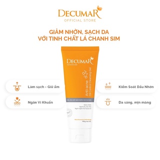 SỮA RỮA MẶT DECURMA 50g (dành cho da mụn)