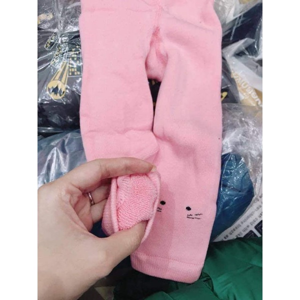 Quần tất cạp cao len xù HÀNG QUẢNG CHÂU, TÚI ZIP XỊN