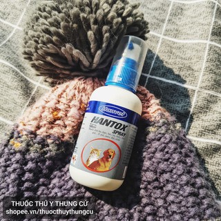 HANTOX SPRAY - Lọ xịt ve, ghẻ, bọ chét cho chó mèo